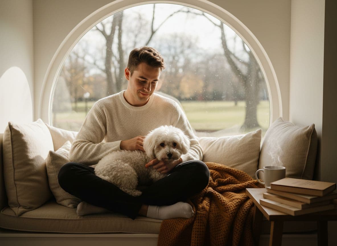 Person with emotional support animal